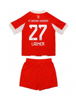 Bayern Munich Konrad Laimer #27 Heimtrikotsatz für Kinder 2025-26 Kurzarm (+ Kurze Hosen)